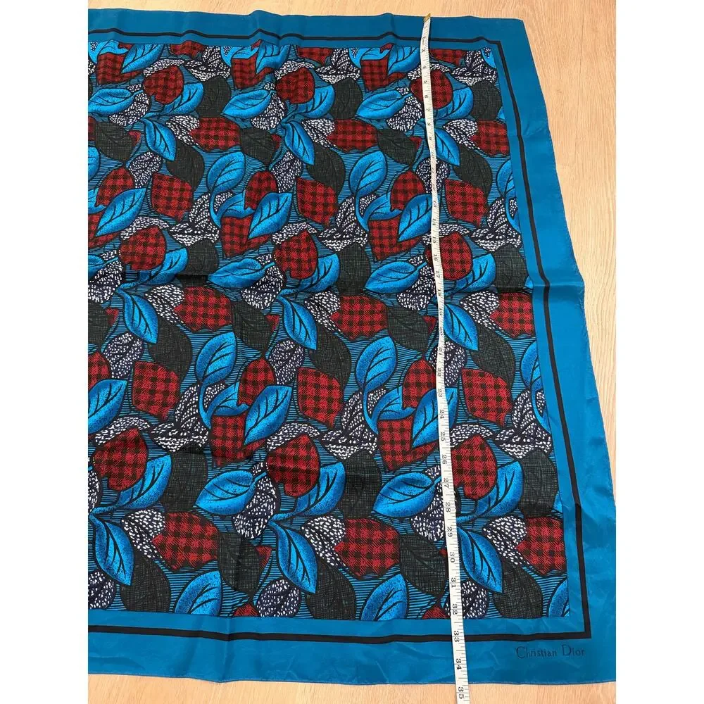 Vintage Christian Dior 100% Silk Scarf 35